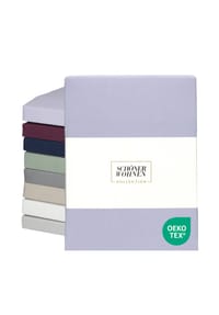 SCHÖNER WOHNEN KOLLEKTION - Spannbettlaken BASIC - Beere
