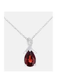 Diamant L'eternel - Kette mit Anhänger, mit Diamant, 375 Weißgold - white gold