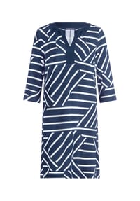 BETTY BARCLAY - Jerseykleid mit 3/4 Arm - Blau/Weiß