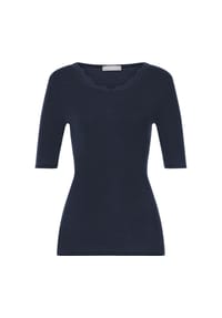 HANRO - T-Shirt Woolen Lace - black