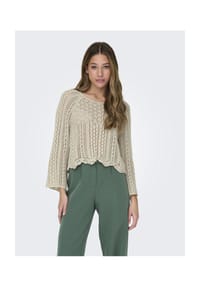 ONLY® - Strickpullover, 3/4-Arm, für Damen - 206573 LIGHT BLUE