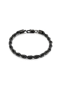 zeeme STAINLESS STEEL - Armband Edelstahl - schwarz