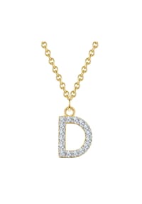 GLANZSTÜCKE MÜNCHEN - Damen Kette aus 925/- Sterling Silber in Gelbgold mit Zirkonia - gelbgold