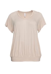 sheego - T-Shirt - beige