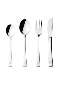 LEONARDO Kinderbesteck-Set, 4-teilig - BAMBINI - SILBER
