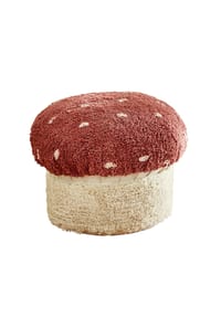 LOBERON - Hocker Norilie rot/weiß - rot/weiß