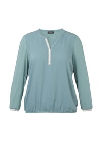 VIA APPIA -DUE- - Shirt mit Gummizugbund - salbei multicolor