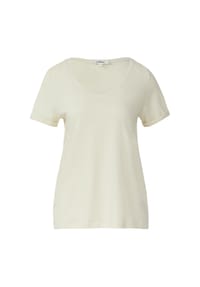 s.Oliver - T-Shirt, Baumwolle, für Damen - 0100 WHITE