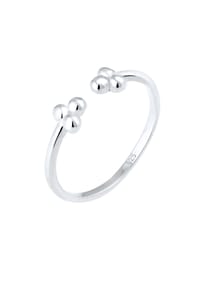 elli. - Ring Offen Basic Kugel Geo Trend 925 Sterling Silber - Gold
