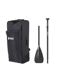 YEAZ - Trolley-Rucksack und Carbon-Paddel KIT PRO - schwarz
