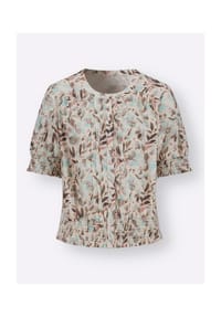 Witt - Druckbluse - sand-kalkmint-bedruckt