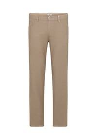redpoint - Regular Fit Baumwolle-Leinen Hose mit Stretch Milton - beige