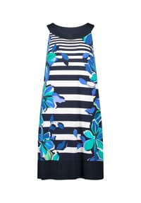 BETTY BARCLAY - Sommerkleid, U-Boot-Ausschnitt, für Damen - 8857 D.BLUE/GREEN