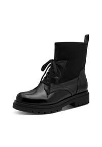 MARCO TOZZI® - Schnürstiefeletten, Kunstleder, für Damen - BLACK PAT.COMB
