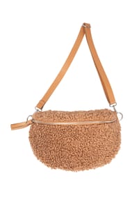 Seasons of April - Gürteltasche FLUFFY SIZE L Damen Crossbag Schultertasche Umhängetasche - Cognac