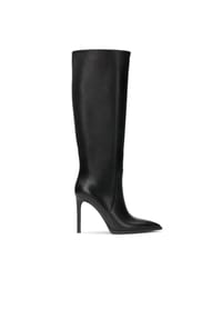 Kazar - Elegante schwarze Lederstiefel - Schwarz