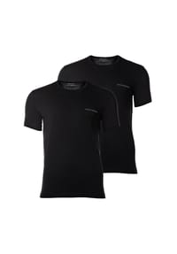 EMPORIO ARMANI - Herren T-Shirt, 2er Pack - CORE LOGOBAND, Rundhals, Stretch Cotton - Schwarz2