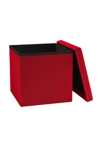 VCM. - Stoff Sitztruhe | Maße ca. H. 38 x B. 38 x T. 38 cm | Kiste für flexiblen Einsatz in allen Wohnräumen | Aufbewahrungsbox | Sitzhocker - Boxas - Anthrazit