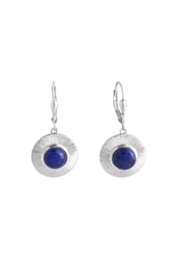 zeeme GEMSTONES - Ohrringe 925/- Sterling Silber 2 Lapislazuli 2,8ct. - weiß