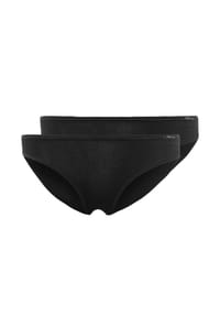 SKINY® - Damen Rio Slip, 2er Pack - Bikini Slip, Cotton Stretch, Basic - Grau