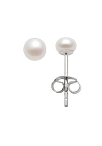 Adelia's - Damen Silber Schmuck 925 Silber Ohrringe  Ohrstecker mit Süßwasser Zuchtperle - silber