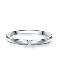 TRILANI 1934 - Damen Ring aus 925/- Sterling Silber in Silber mit Topas - silber