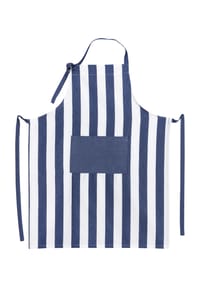 KRACHT® - Küchenschürze, gestreift - 11 BLAU