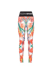 PLEIN SPORT - Leggings - white/multicolored