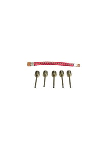 COFI - Jollystar Luftnadel-Set mit Schlauch – Für Bälle, Matratzen & mehr - Rot 12x8x1 cm