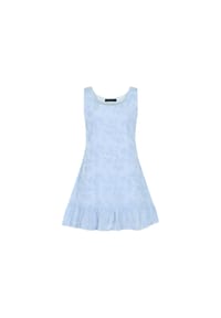 freshlions - Minikleid Avery mit gerafftem Faltenrock - black