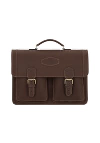MIKA Lederwaren Robbert - Robbert Aktentasche Leder 41 cm - dunkelbraun