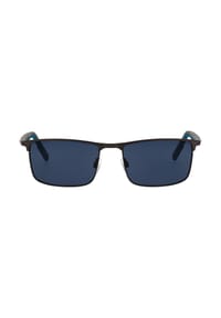 TOM TAILOR - Sonnenbrille - dunkelgun / retro blau matt