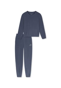 SCHIESSER - Schlafanzug Casual Fashion - Blaugrau
