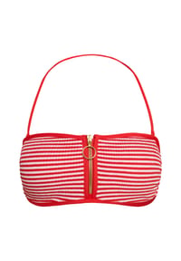 SEAFOLLY - Bandeau-Bikini Clubhouse, Reißverschluss, für Damen - FLAME