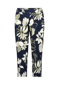 BETTY BARCLAY - Schlupfhose mit Bundfalten - Dark Blue/Green