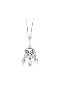 Julie Julsen® - Anhänger mit Kette 925/- Sterling Silber 19 Zirkonia - silber
