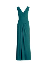 Vera Mont - Abendkleid mit V-Ausschnitt - 6179 STR AUBERGINE