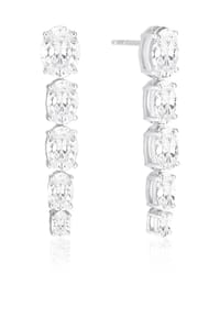 SIF JAKOBS JEWELLERY - Damen Ohrhänger "Ellisse Lungo Cinque", 925er Silber - GOLD