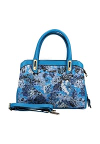 LAURA VITA® - Lederimitat/Textil Taschen - Blau