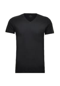 RAGMAN - T-Shirt Nos, 2er-Pack, V-Ausschnitt, für Herren - 009SCHWARZ