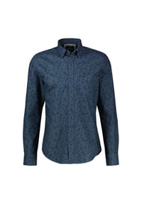 LERROS - Herrenhemd mit trendigem Printdesign aus reiner Baumwolle - CLASSIC NAVY