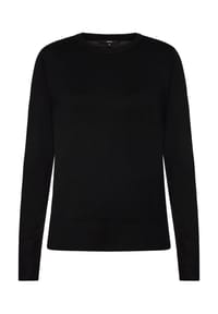 zero - Feinstrickpullover mit Stehkragen - Black Beauty