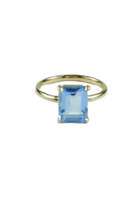 VANDENBERG - Damen Ring, 925er Silber  - GOLD/BLAU