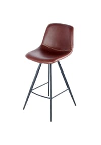 Kayoom - Stuhl Barstuhl Samantha 325 2er-Set Dunkelbraun - schwarz - dunkelbraun - schwarz