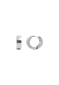 Adelia's Modern Essentials - Ohrringe – Klappcreole aus Titan - silber