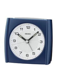 SEIKO - Wecker, 'QHE205L' - WEIß/BLAU