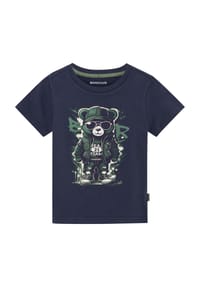 MANGUUN - T-Shirt, Baumwolle, für Kinder - DARK BLUE TEDDY