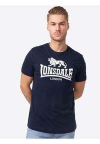 LONSDALE™ - Herren T-Shirt normale Passform Doppelpack LOSCOE - Marl Grey/Black