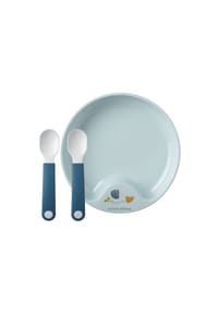 MEPAL Lernteller mit Lernlöffel Mio ø 17,6 cm - MIO - dunkelblau