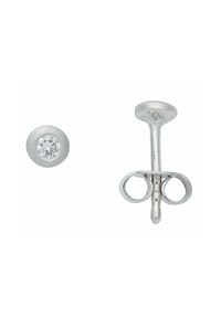 Adelia's - Adelia's Damen Solitär Ohrstecker Ohrringe 585 Weißgold ( 14K ) mit 2 Brillanten ( 0,1 ct ) - silber